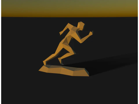 Running man sculpt 3D Print Model