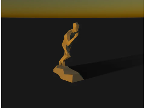 Running man sculpt 3D Print Model