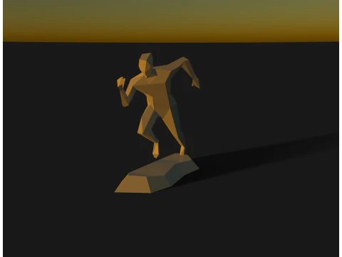 Running man sculpt 3D Print Model