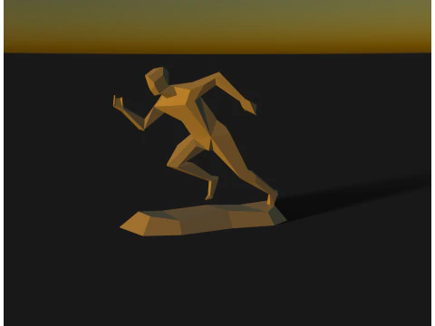 Running man sculpt 3D Print Model