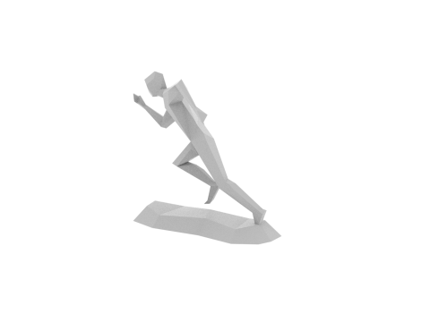 Running man sculpt Modello di stampa 3D