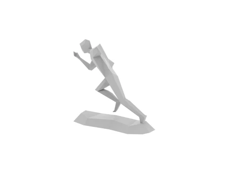 Running man sculpt 3D Print Model