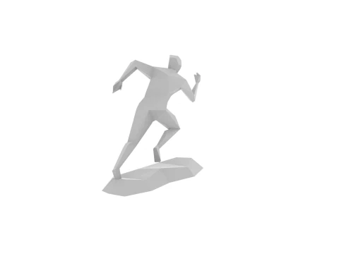 Running man sculpt 3D Print Model
