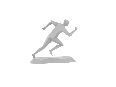 Running man sculpt Modello di stampa 3D