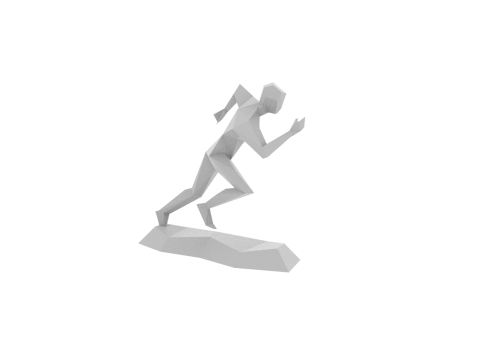 Running man sculpt Modello di stampa 3D