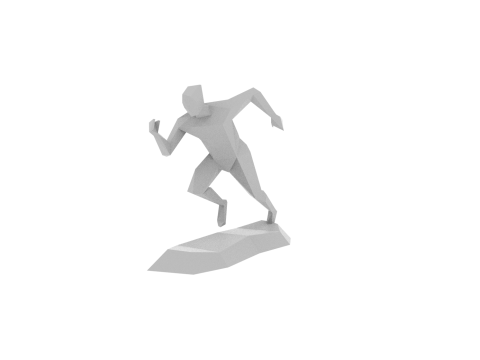 Running man sculpt Modello di stampa 3D