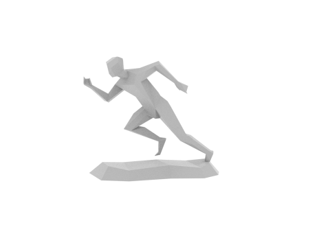 Running man sculpt Modello di stampa 3D