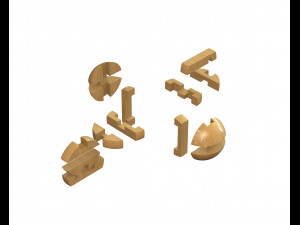 sphere puzzle Model do druku 3D
