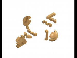sphere puzzle Model do druku 3D