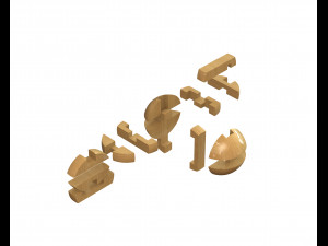 sphere puzzle Model do druku 3D