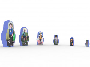 matryoshka Modelo 3D