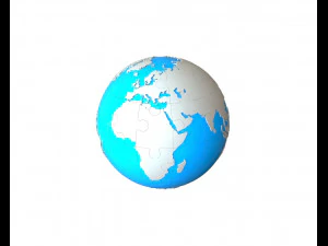 earth 3d puzzle 3D Model