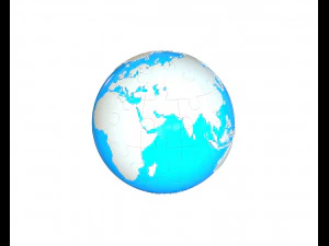 earth 3d puzzle 3D Model