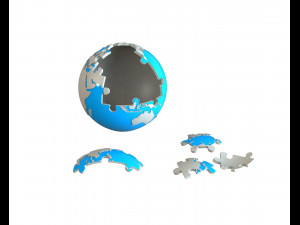 earth 3d puzzle 3D 模型