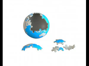 earth 3d puzzle 3D Model