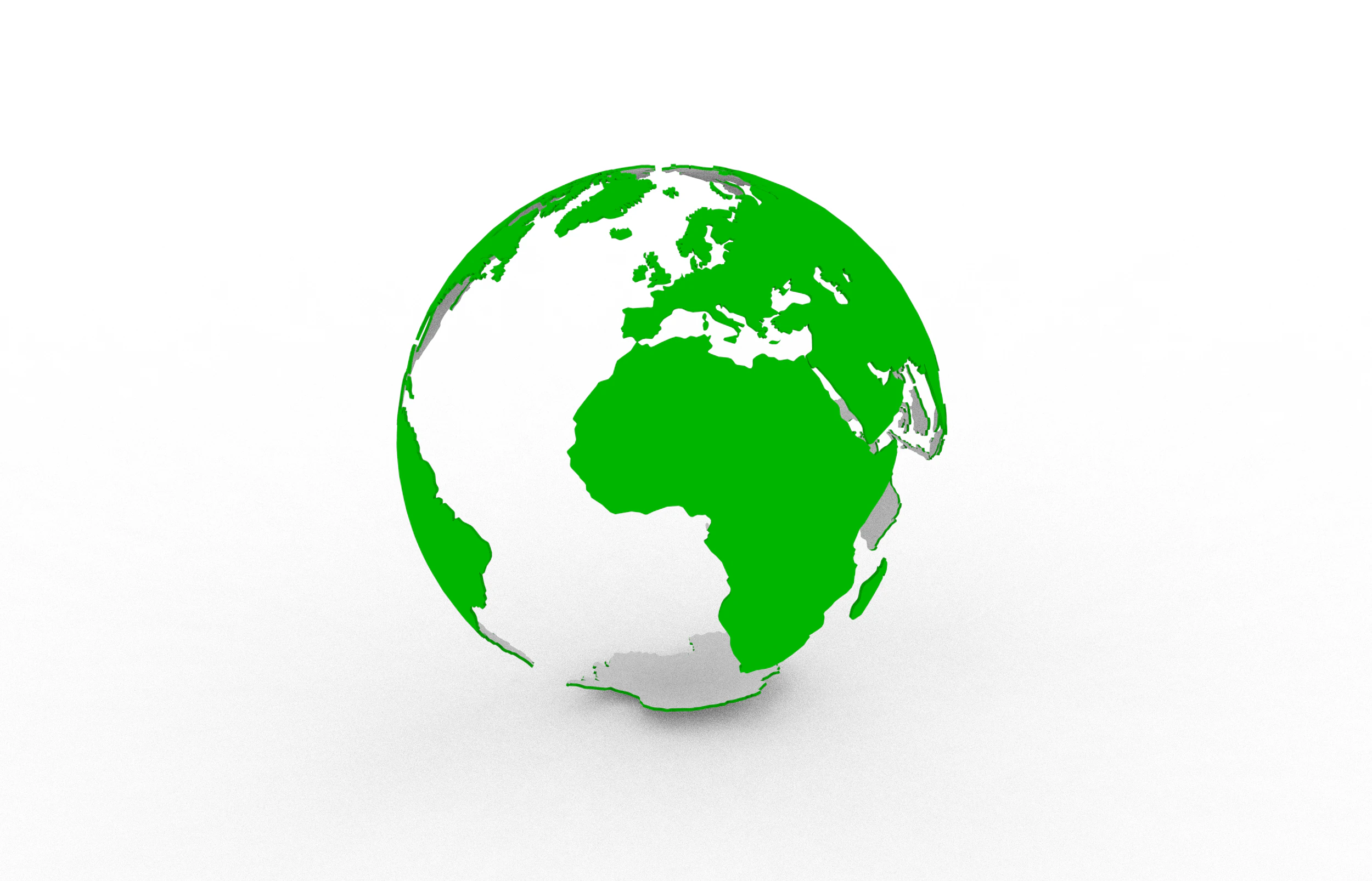 Earth Globe 3D Print Model .c4d .max .obj .3ds .fbx .stl .blend 