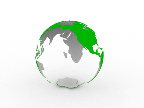 Earth Globe Model Cetak 3D