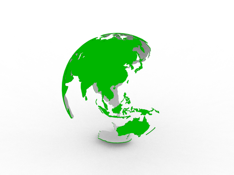 Earth Globe Model Cetak 3D