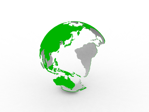 Earth Globe Model Cetak 3D