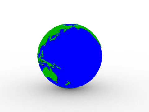 Earth Globe 3D Print Model