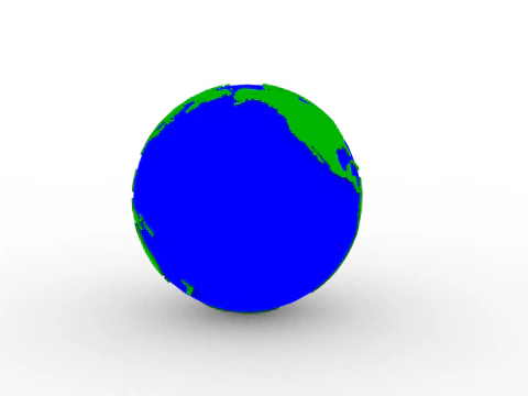 Earth Globe 3D Print Model