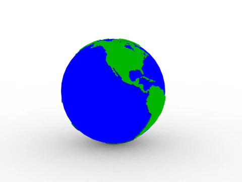 Earth Globe 3D Print Model