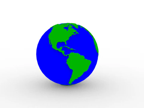Earth Globe 3D Print Model