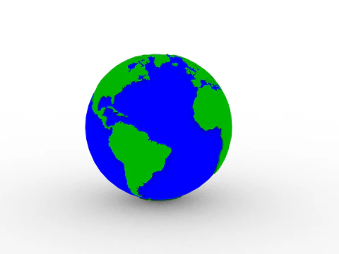 Earth Globe 3D Print Model