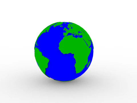 Earth Globe 3D Print Model