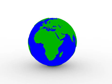 Earth Globe 3D Print Model