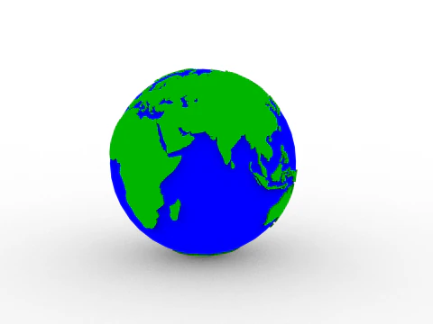 Earth Globe 3D Print Model