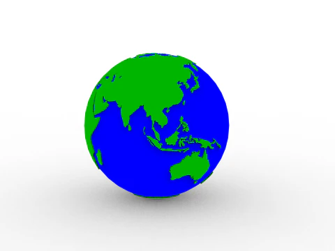 Earth Globe 3D Print Model
