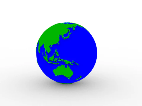 Earth Globe 3D Print Model