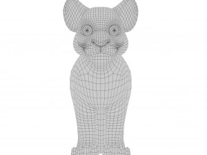 tigre de dibujos animados 3d Modelo 3D