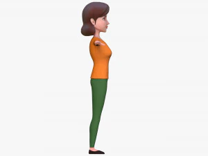 cartoon mother 3D Model