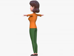 cartoon mother 3D Model