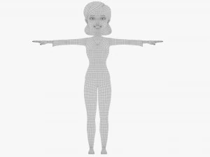 cartoon mother 3D Model
