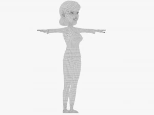 cartoon mother 3D Model