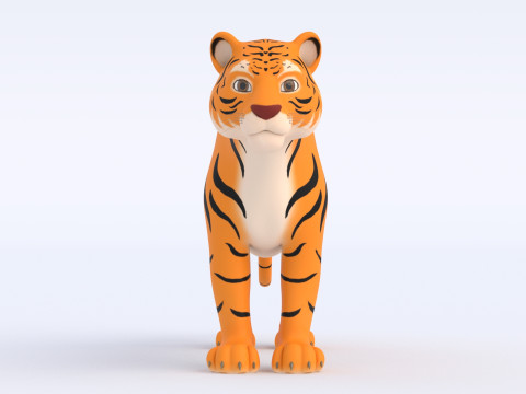 Cartoon Tiger 3Dモデル