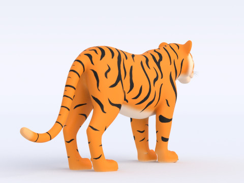 Cartoon Tiger 3Dモデル
