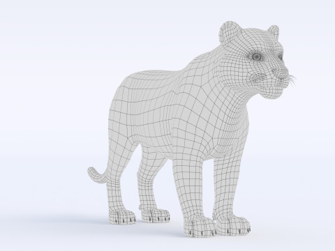 Cartoon Tiger 3Dモデル