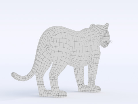 Cartoon Tiger 3Dモデル