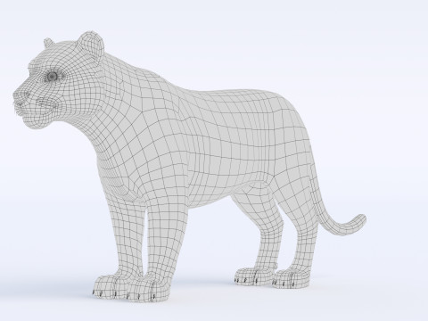 Cartoon Tiger 3Dモデル