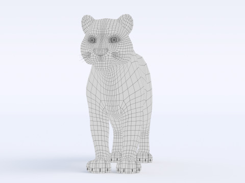 Cartoon Tiger 3Dモデル