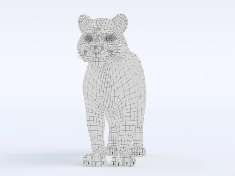 Cartoon Tiger 3D Model
