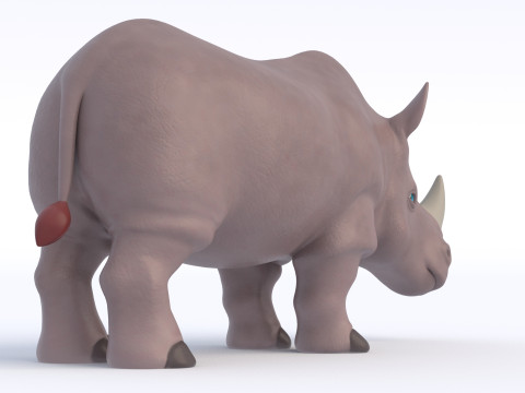 Cartoon Rhino 3Dモデル