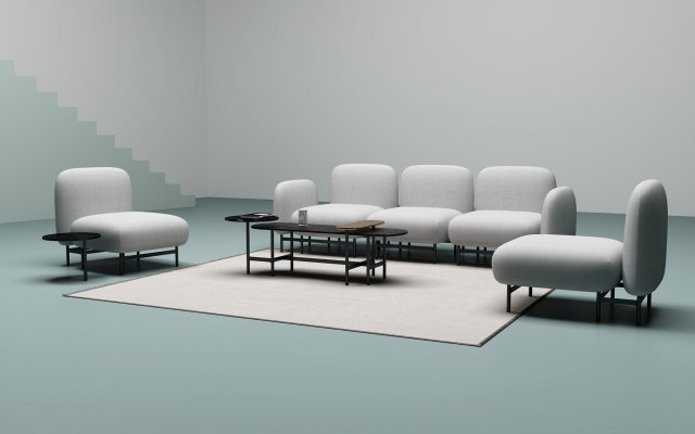 bridges for islands couch sofa 3D मॉडल .c4d .max .obj .3ds .fbx .stl .blend 
