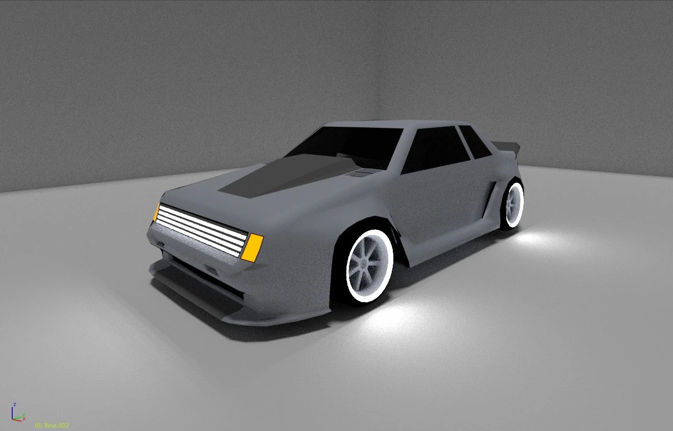 neon car 3D Model .c4d .max .obj .3ds .fbx .stl .blend