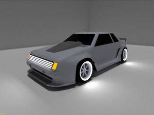 neon car 3D Модель