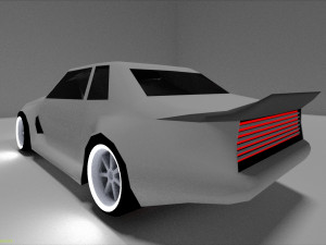 neon car 3D मॉडल